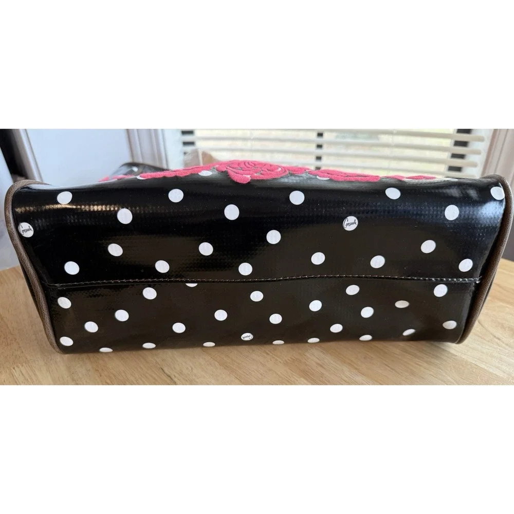 Consuela Black Polka Dot Pink Valentina Tote Retired Large‎ NWT  **READ** - Picture 15 of 16